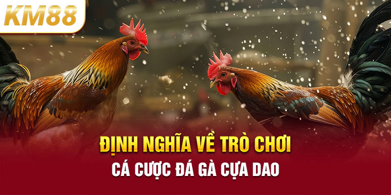 Định nghĩa về trò chơi cá cược đá gà cựa dao